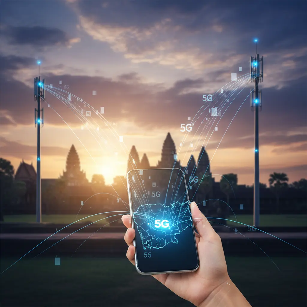 ការចាប់ផ្តើមប្រើប្រាស់បណ្តាញ ៥G នៅកម្ពុជា